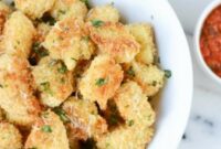 Crispy Italian Cauliflower Poppers Appetizer